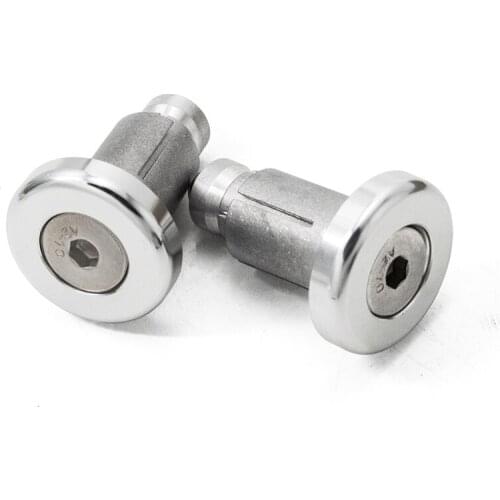 13.5-18mm Retrofit motorcycle universal Aluminum alloy CNC handlebar Simple silver balance block end cap 22