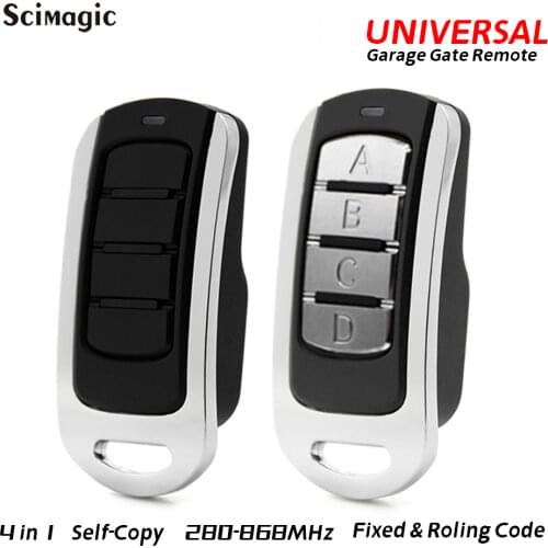 Multi-Frequency 280-868MHz Clone Multi-Brand Garage Door Remote Control For 433.92MHz Fixed Rolling Code Transmitter Keychain