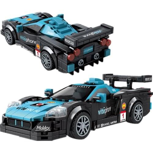 2021 NEW Speed Champions Serise Mase-Rati MC12 Famous Supercar Race Car Sports Sets Building Blocks Bricks Kits Model