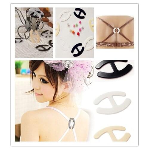 3 PCS Charming Hide Converter Womens Push Up Cleavage Control Invisible Bra Strap Belt Clip Buckle Non-slip Buckle