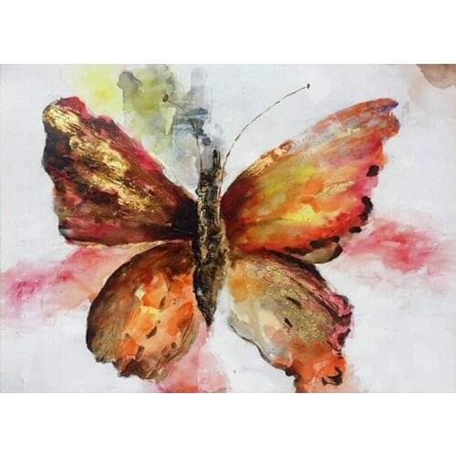40x50cm butterfly painting by numbers landscape on canvas diy Natural forest and trees pictures by number For Home Decor