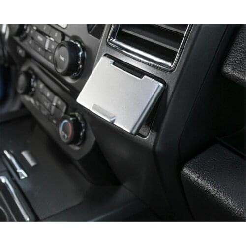 ABS Central Control Console Power Supply Socket Cover Trim Sticker for Ford F150 2015+ Car Accessories Interior Decoration
