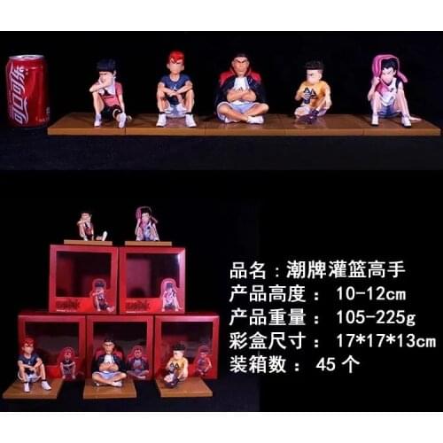 Anime Slam Dunk Street Fashion Sakuragi Hanamichi Kaede Rukawa Ryota Miyagi Akagi Takenori Scene anime figures