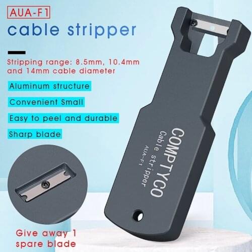Free Shipping Optical Fiber Tool Longitudinal Stripper AUA-F1 Cable Jacket Slitter 8.5mm 10.4mm 14mm Cable Sheath Cutter Slitter