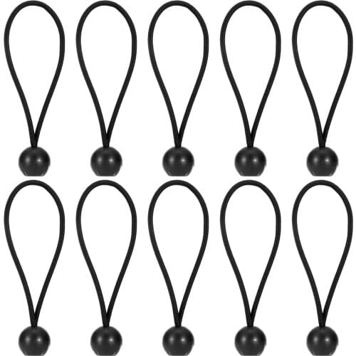10pcs Bungee Cord Tarp Tarpaulin Ties Cord Elastic Rope Canopy Tie Down Cord Camping Tent Accessories