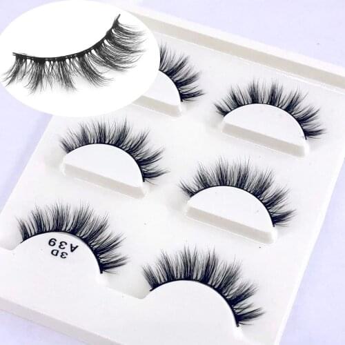 HBZGTLAD 3 pairs natural false eyelashes fake lashes long makeup 3d mink lashes eyelash extension mink eyelashes for beauty