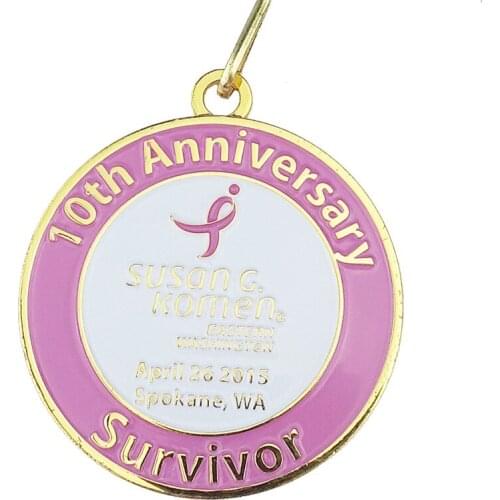 Customized Two Side 2D Medal 63.5 Diameter Football Medal