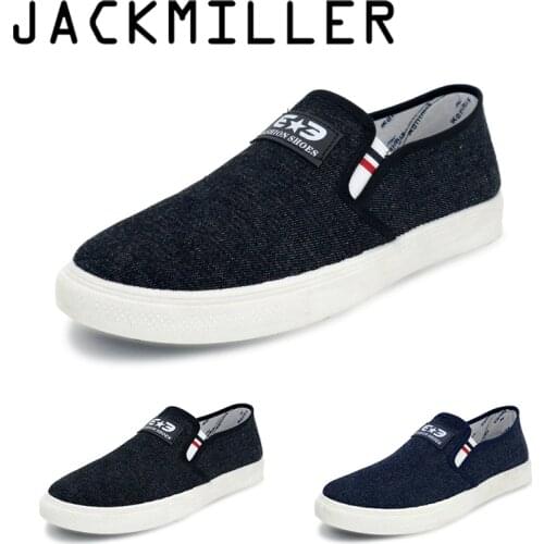 Jackmiller Top Brand Men Shoes Super Light weight Casual Loafers Leisure Canvas Flats Slip on Mens Casual Shoe Comfortable Soft