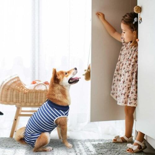 Dog Recovery Suit Pet After Surgery Wear Dog Recovery Shirt Vest Puppy Clothing For Dog Rompers BathrobeTeddy Cat Clothes