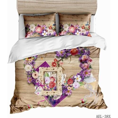 KTLRR 3D Love Heart Couple Bedding Set All Size Duvet Cover Sets Twin Bed Cover Girls Rose Bed Linen Valentines Day Custom gift