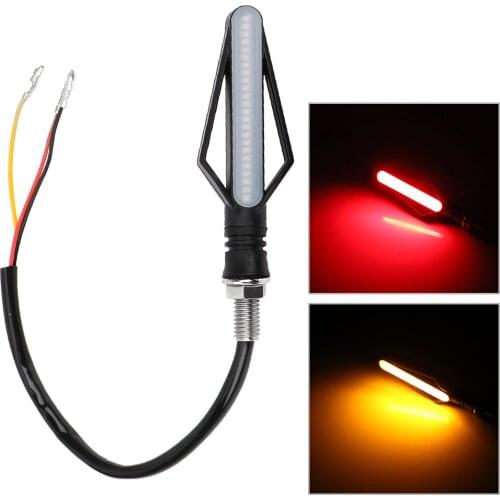 LEEPEE Motorcycle Turn Signal Lights 24 LED Signal Lamp Motorbike Indicator Blinker 1 Piece Fog Light Moto Tail Brake Lights