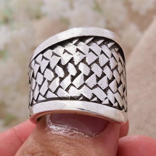 100% 925 Sterling Silver Trendy Irregular Shape Unisex Finger Open Ring Promotion Body Jewelry For Women Men Cheap Gift