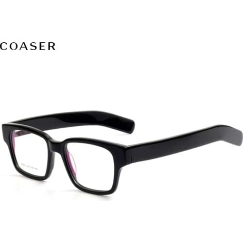 COASER Big Winter Vintage Women Glasses Frame Men Prescription Optical Myopia Lens Eyeglasses,Fashion Colour Acetate Eyewear