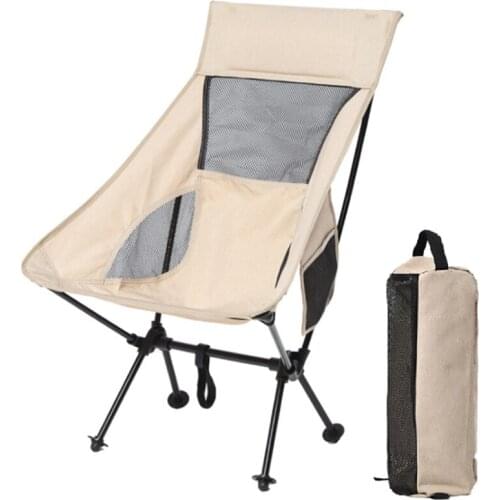 Outdoor Folding Chairs Ultralight Portable Beach Chair Camping Chair Fishing Chair Moon Chair