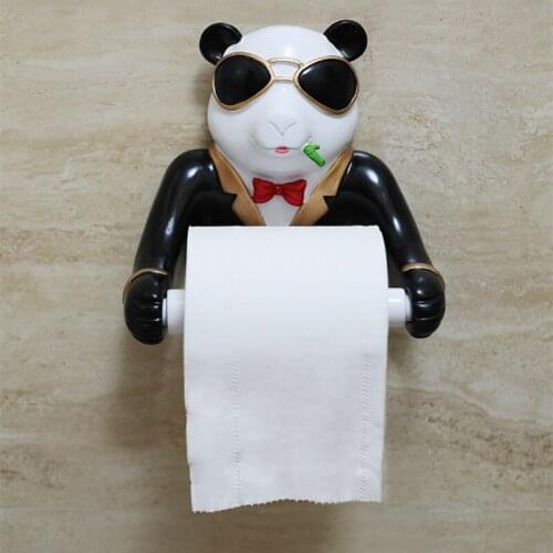 Resin Animal Wall Decor Tissue Holder Home Decoration Art Products Toilet Bathroom Paper Box Paper Roll Holder