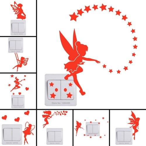 Wall Sticker Fairy Glowing Star Stickers for Ceiling Baby Kids Room Children Bedroom DIY Home Decor Luminous Stickers on Switch