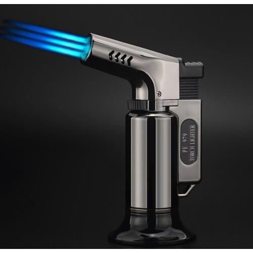NEW Windproof Metal Torch Inflatable Gas Lighter Welding Spray Gun 1300C Kitchen Outdoor Barbecue Cigar Smoking Accessories
