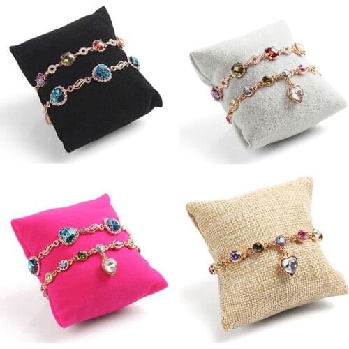 New Jewelry Bracelet Bangle Pillow Display Holder Watch Holder Display Pillow Cushion Pillows Bracelet Jewelry Display Holder
