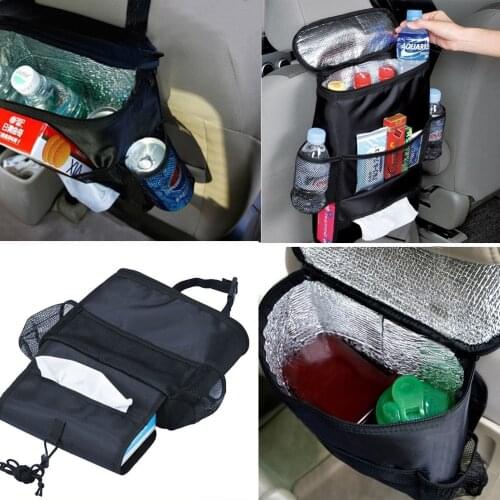 New Car Seat Backpack Baby Organizer Insulated Drinks Cooler Travel Storage Bag