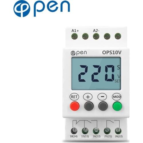 Single Phase Protector adjustable Under Over Voltage Protector Monitoring Sequence Protection Relay