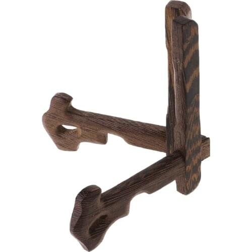 3-7 Inch Tall Wood Display Stand Holder Easels For Plates Photos Tea Tray 5 Size