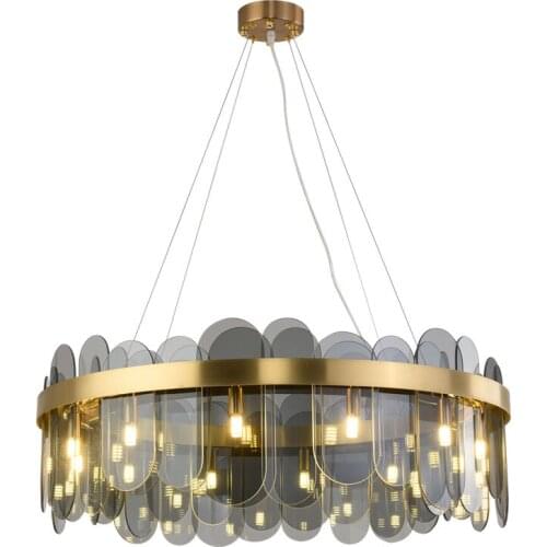 Postmodern pendant lights glass light luxury living room lamp designer creative home decor lights glass restaurant lamps G9 lamp