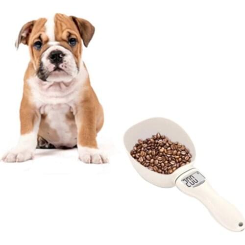 250ml Pet Food Scale Cup For pet Feeding Bowl Kitchen Scale Spoon Measuring Scoop Cup Portable With Led Display Digital Spoon