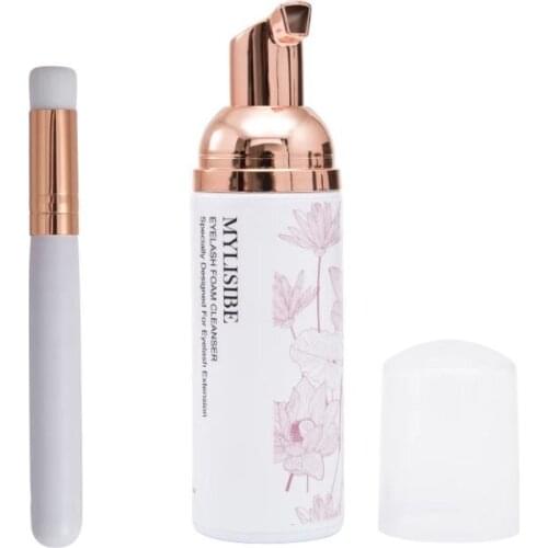 Eyelash Extender Glue Eyelash Cleaner Foam Belt Brush Professional Eyelash Extender Shampoo Non-irritating Cleaning Tool TSLM1