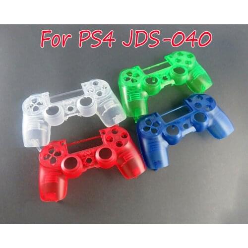 20pcs For Playstation 4 JDM 040 JDS 040 Dualshock 4 V2 Gen2 Transparent PS4 Controller Faceplate Front Shell Upper Cover Case