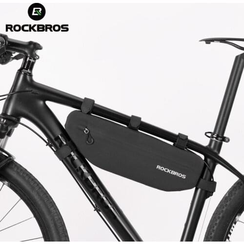 ROCKBROS Bicycle Cycling Bags Waterproof Top Tube Front Frame Bag Large Capacity MTB Road Bike Triangle Pannier Bike Accessories