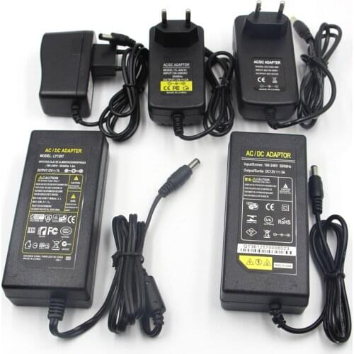 LED Power Adapter AC 110V 220V To DC 5V 12V 24V 2A 5A 10A LED Driver Switching Power Supply For LED Strip Lighting Transformer