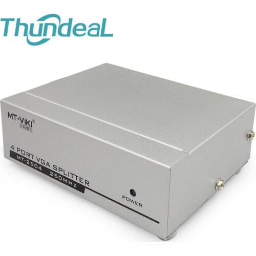 ThundeaL VGA Splitter Box Monitor 250MHz 1 in 8 Out Amplifier Extender Converter XGA SVGA UXGA Smart Solution Not VGA Switch