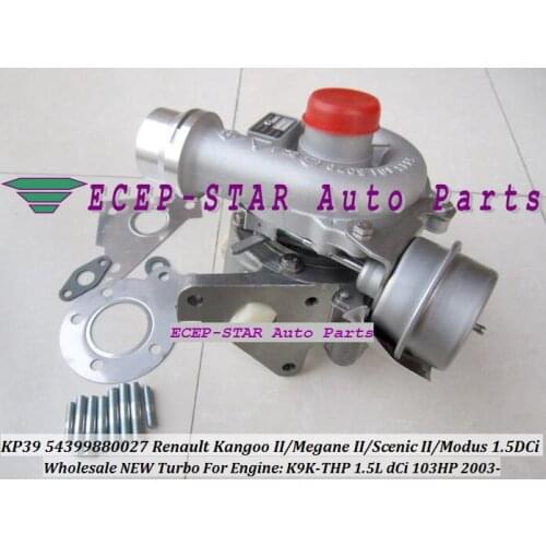 KP39 54399880027 54399700027 54399880002 Turbo Turbocharger For Renault Megane II 03- Kangoo II Scenic II Modus K9K THP 1.5L DCi