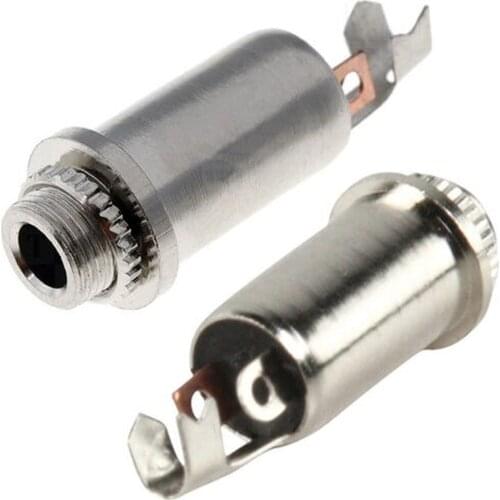 2pcs 3.5mm Stereo Jack Socket Chassis Panel Mount Solder Connector - Audio Adapter