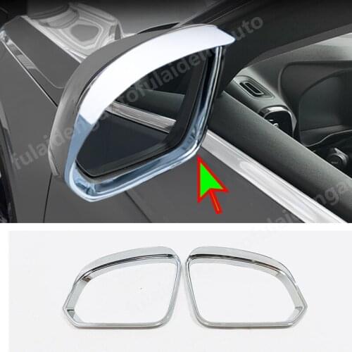 2pcs For Volvo XC40 2019-2020 ABS Chrome Rearview Mirror Rain Eyebrow cover Trim Car styling accessories
