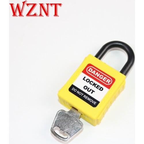 25mm Nylon Shackle Yellow Color Safety Lockout Padlock