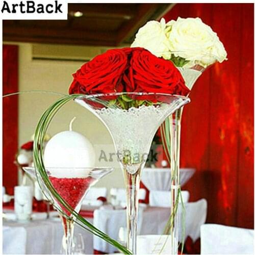 5D Diamond Painting Cup Rose Square / Round Drill Full Diamond Embroidery 3d Diamond Mosaic Home Decor