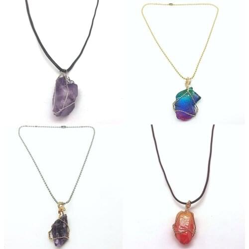 Momiji Jewelry Accessories 45 cm Necklace Stainless Steel Chain Leather Rope Lock Buckle DIY for Women for Men Wholesale Price