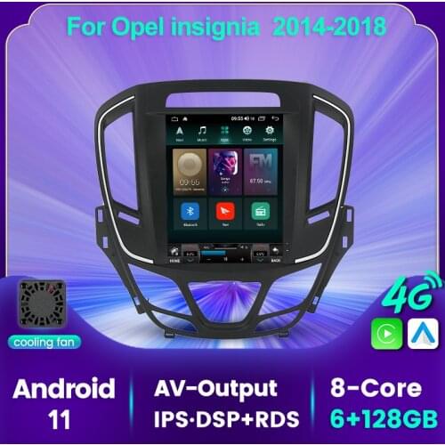IPS 1024*768 8-Core 6GB+128GB Car Radio Multimedia Video Player GPS Navigation for Opel Insignia 2014-2018 Carplay AUTO WIFI BT