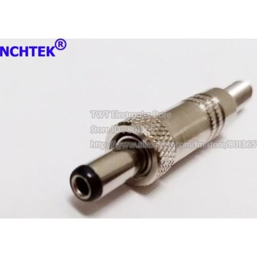NCHTEK Lockable DC 5.5x2.5mm Power Male Plug Socket Adapter Connector With Screw Nut Locking For Cable/Free shipping/4PCS