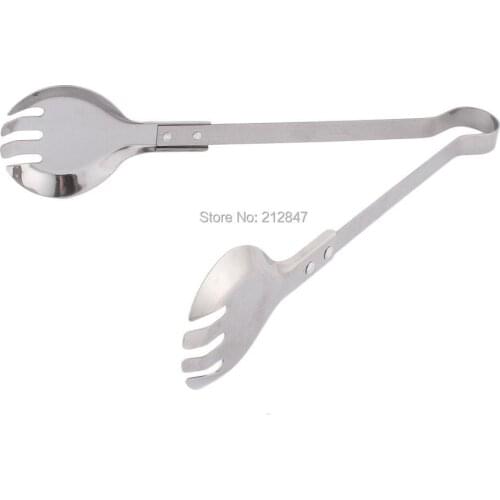 Kitchen Buffet Salad Bread Steak Stainless Steel Food Serving Tong Clip Clamp