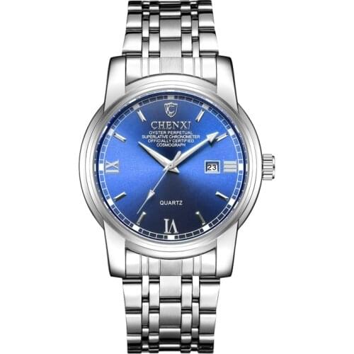 Fashion Casual Men Watches CHENXI Men Watches Top Brand Luxury Quartz Wristwatch Male Clock Date Display Wristwatch horloge man