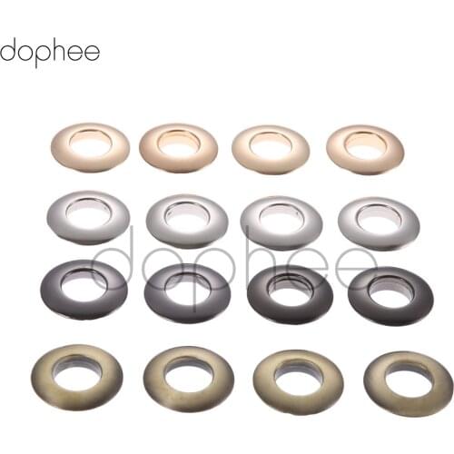 Dophee 2 lots 13mm Metal O D Ring Buckles Eyelet Screw Buckles for Hangbag Belt Strap Dog Chain Clasp Accessories Leather Craft