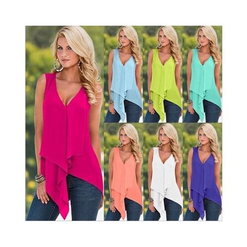 Ehuanhood Sleeveless Blouses