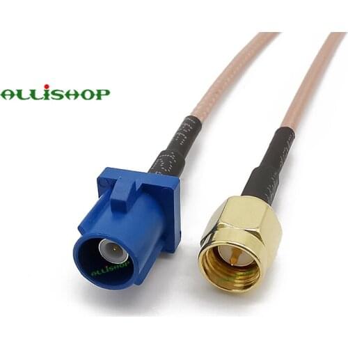 15CM-20M Length RF Electrical Wire Connector Fakra "C" Plug to SMA Male Assembly Extension Coaxial Cable RG316 for GPS Antenna