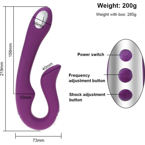 Dildo Vibrators Electro Shock 12 Speeds U Vibrator Erotic Toys For Women G-Spot Stimulator Sex Toys for Couple Adult Sex Product