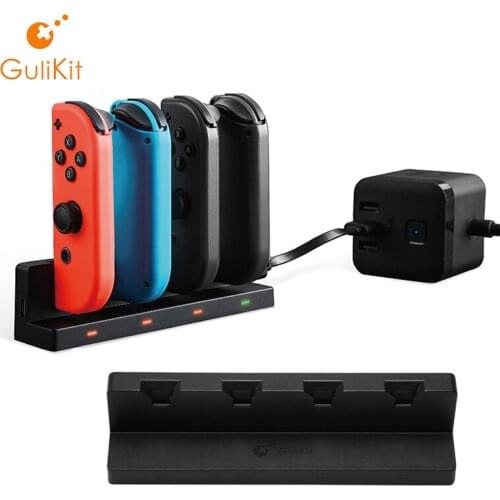 Gulikit Switch JoyCon Controller Charger Dock Stand Station Holder for Nintend Switch JoyCon Charging Dock