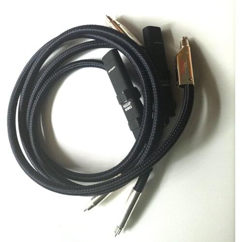 Hi-end silver cable 2 RCA to 2 RCA RCA Cable HIFI audio AMP CD DVD player RCA Interconnector cables with 72V DBS No battery