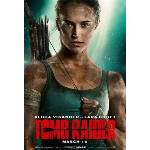 Lot style Choose Lara Croft Tomb Raider Game Art print Silk poster Home Wall Decor