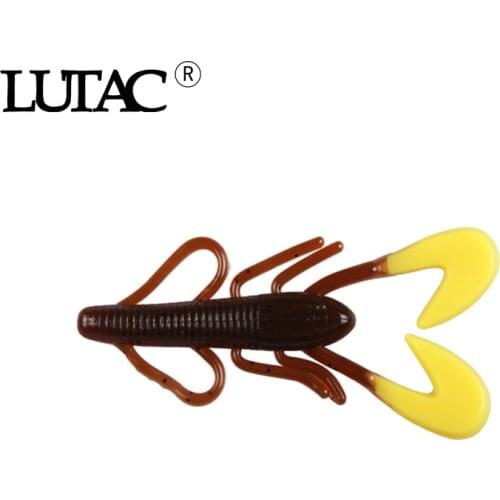 LUTAC 70mm 5.4g DoliveCraw Fishing Lures Craws Shrimp Soft Lure Fishing Bait Artificial Pesca Soft Lures